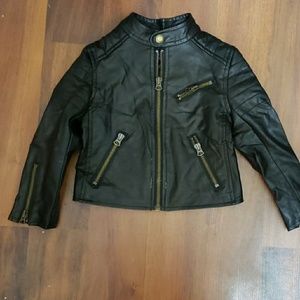 Black Leather jacket - girls or boys